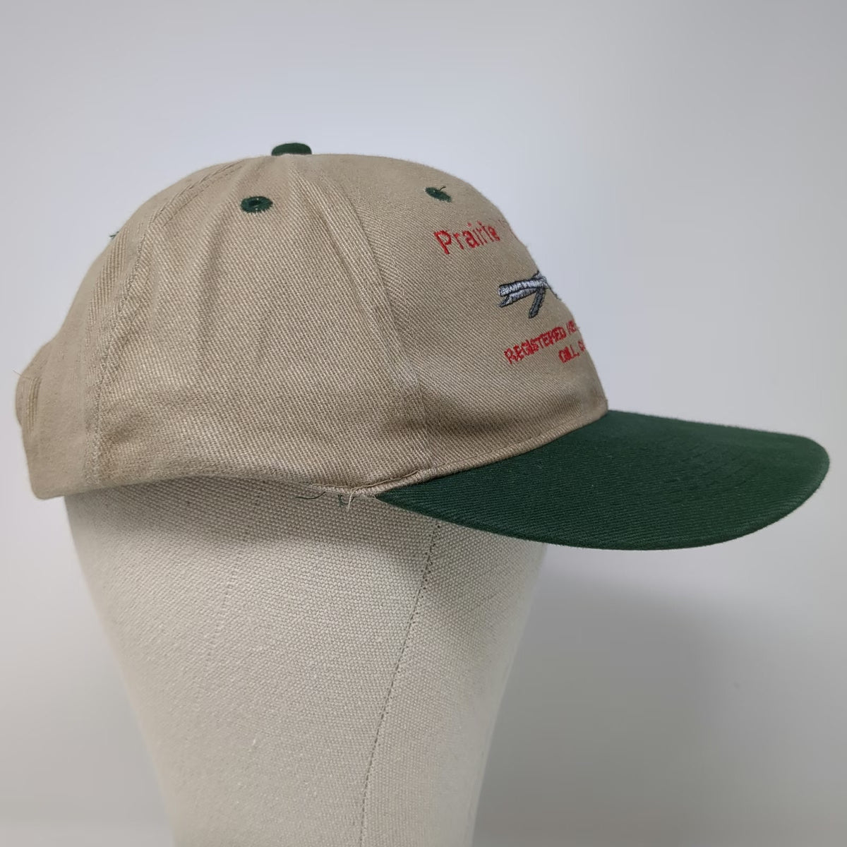 Toppers Snapback Beige Green One Size Prairie View Farms Red Angus Cattle Hat