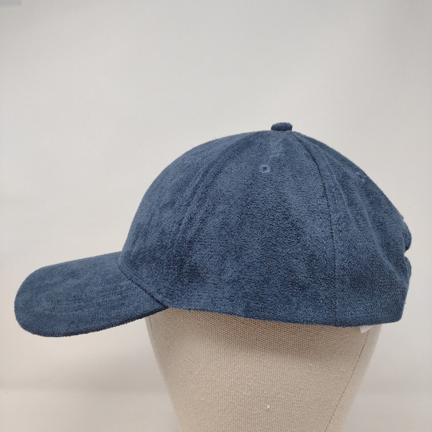 Unbranded Snapback Hat Blue OSFA Adjustable Vented Holes 6 Panel Blank