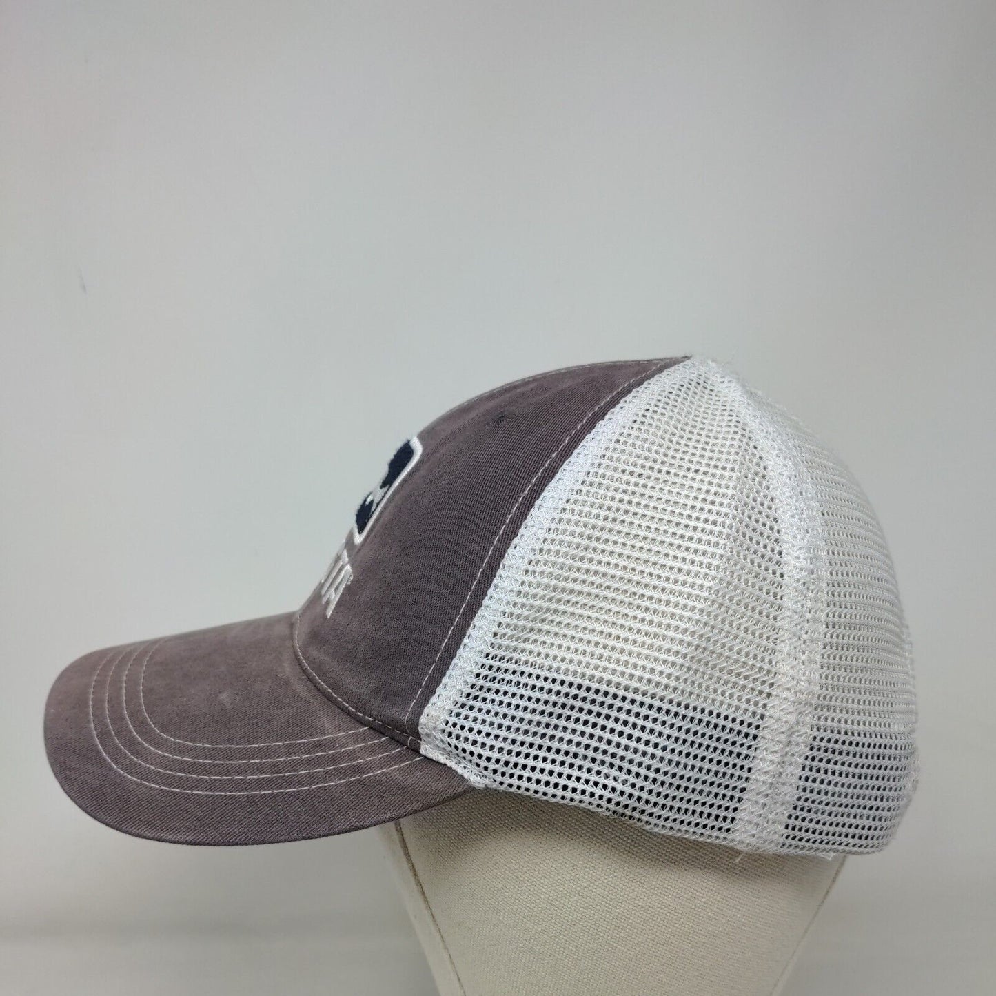 Costa Del Mar Fish Snapback Mesh Back Trucker Hat Blue One Size Embroidered