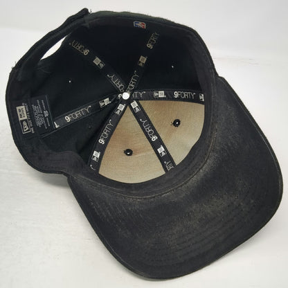 New Era San Antonio Spurs NBA Cap Black OS Strapback Curved Brim Hat Embroidered