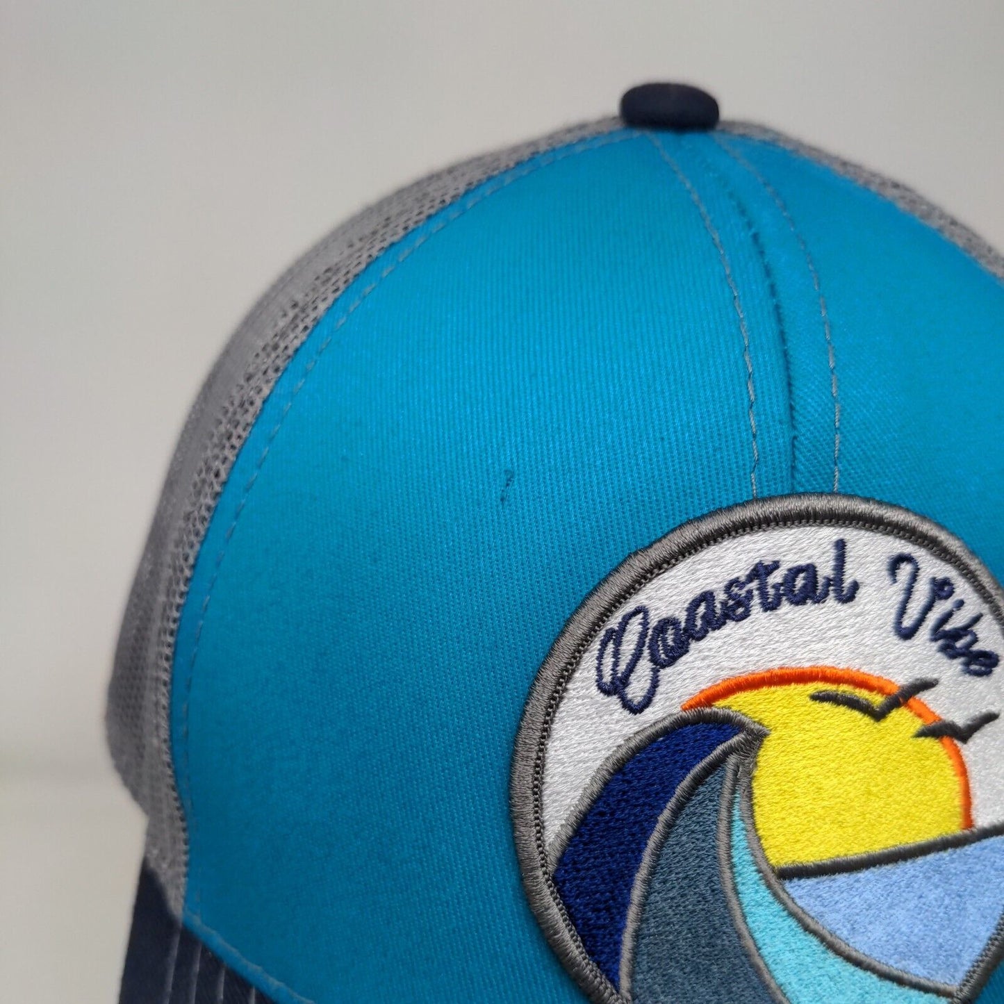 Coastal Vibe Patch Snapback Trucker Hat Multicolor OSFM Outdoor Cap