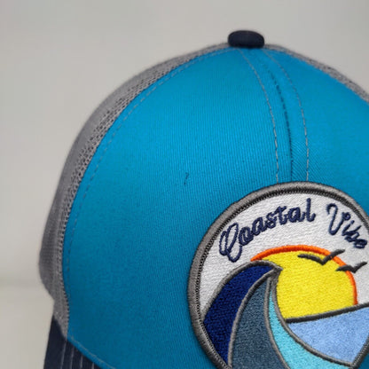 Coastal Vibe Patch Snapback Trucker Hat Multicolor OSFM Outdoor Cap