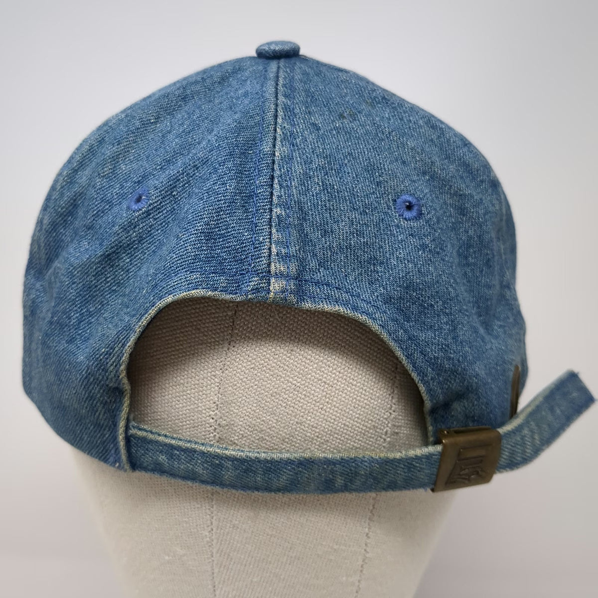 Falcon Baseball Cap Blue One Size Denim Suede Brim Texas Dallas Longhorn Hat