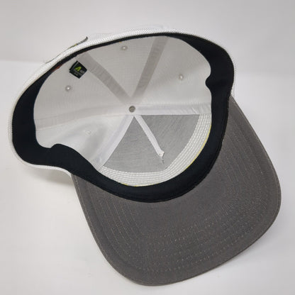 SpurWing The Club Fitted Mesh Back Trucker Hat Gray S/M A-Flex Pukka