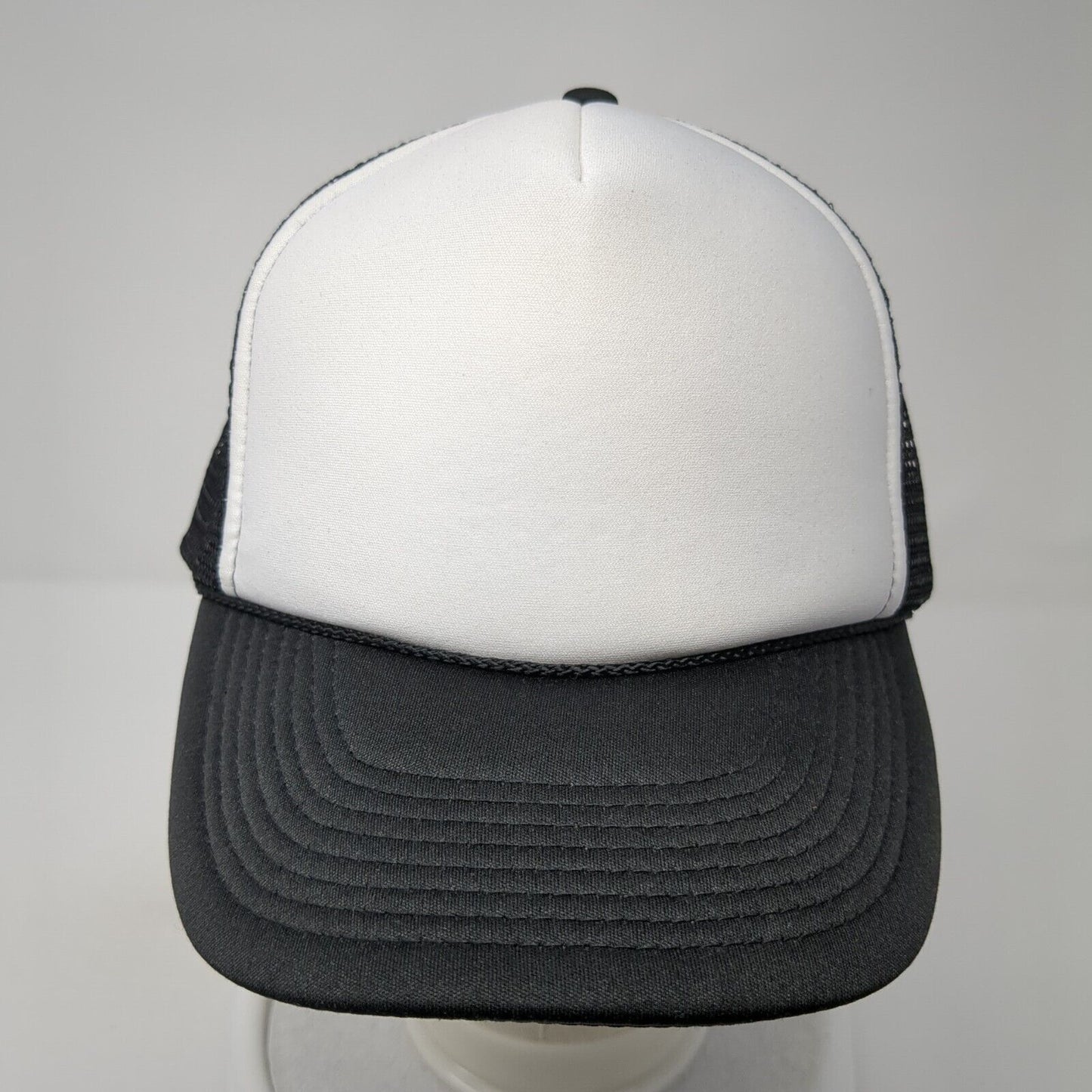 Cobra Snapback Trucker Hat Black One Size Adjustable Mesh Back Rope Blank