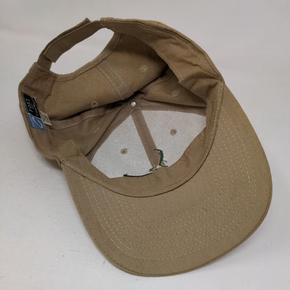 Safety Service Systems Strapback Hat Tan Adjustable Embroidered Logo 100% Cotton
