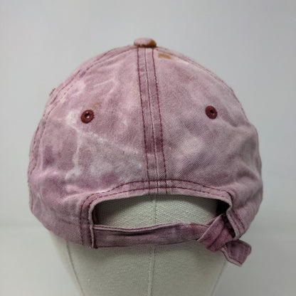 4350 Women's Slideback Hat Pink Adjustable Embroidered Slay Logo Cotton