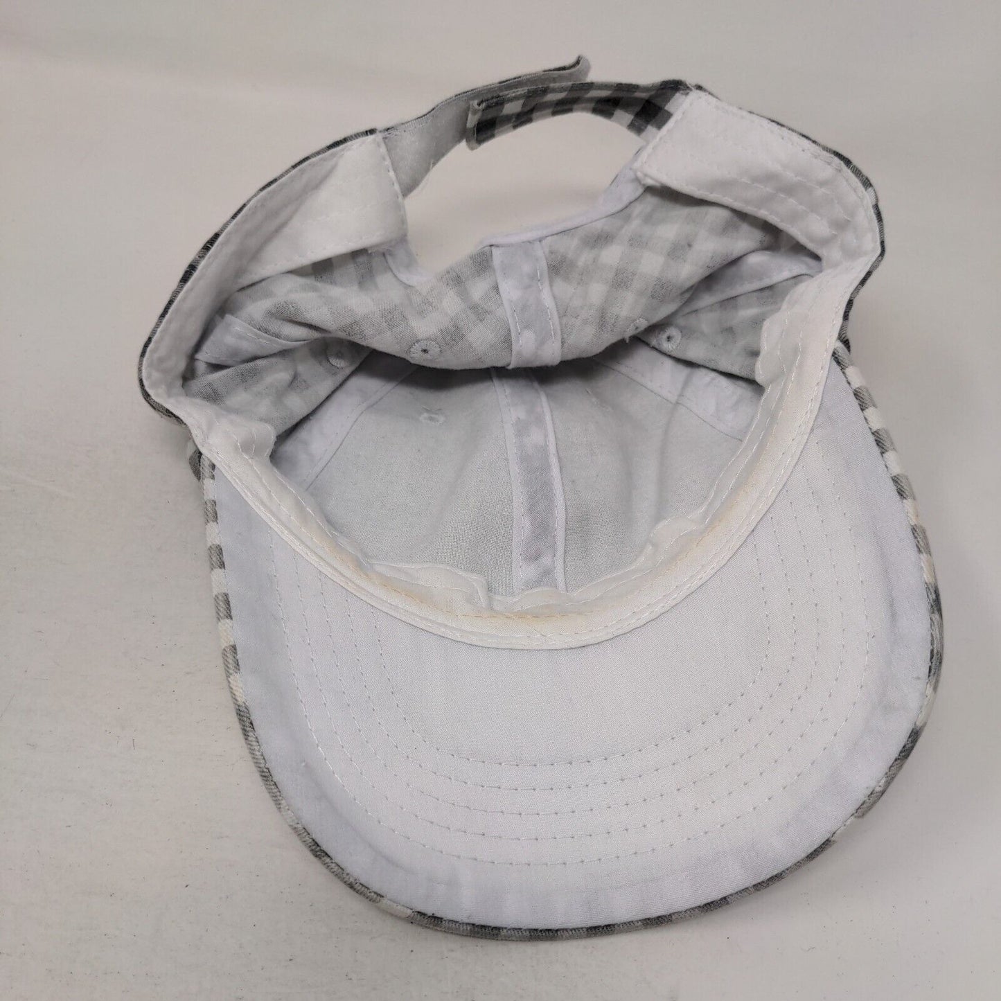 Unbranded Strapback Hat Multicolor OSFM Adjustable Gingham Vented Holes