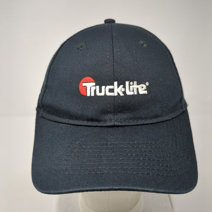 Truck-Lite Strapback Hat Black One Size Adjustable Embroidered Port & Company