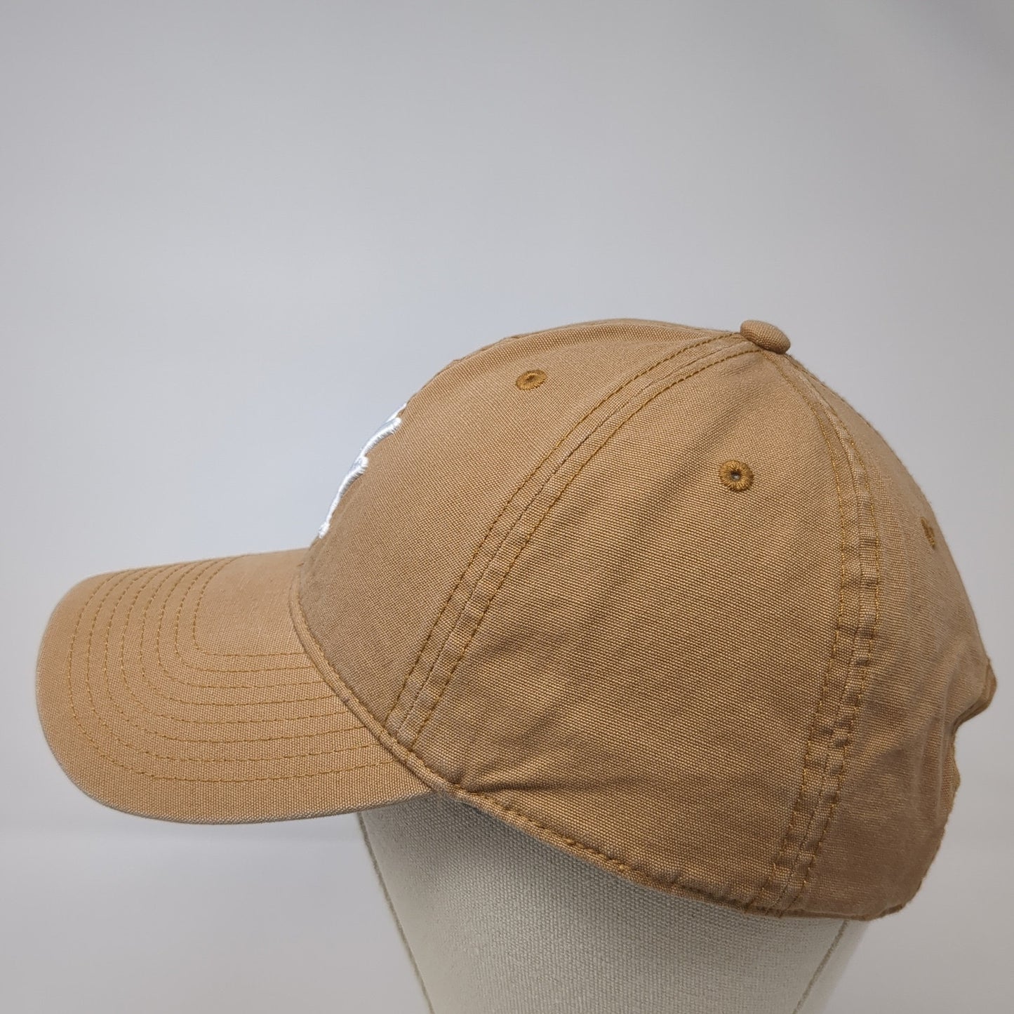 Yee Yee Logo Slideback Hat Brown One Size Adjustable Solid Embroidered