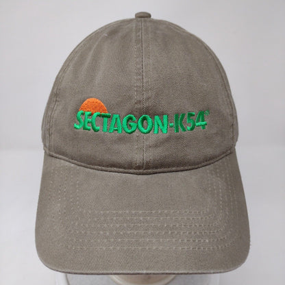 Sectagon-K54 Slideback Hat Tan One Size Adjustable Embroidered Pacific Headwear