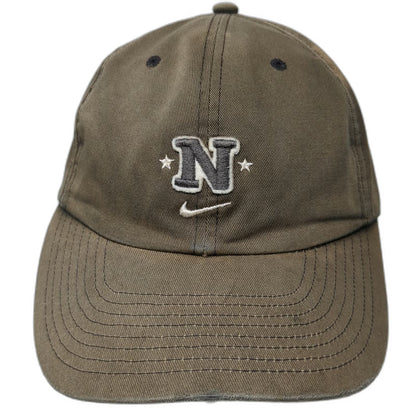 Nike Baseball Cap Brown One Size Athletics Block N Stars Hat Slideback Strap