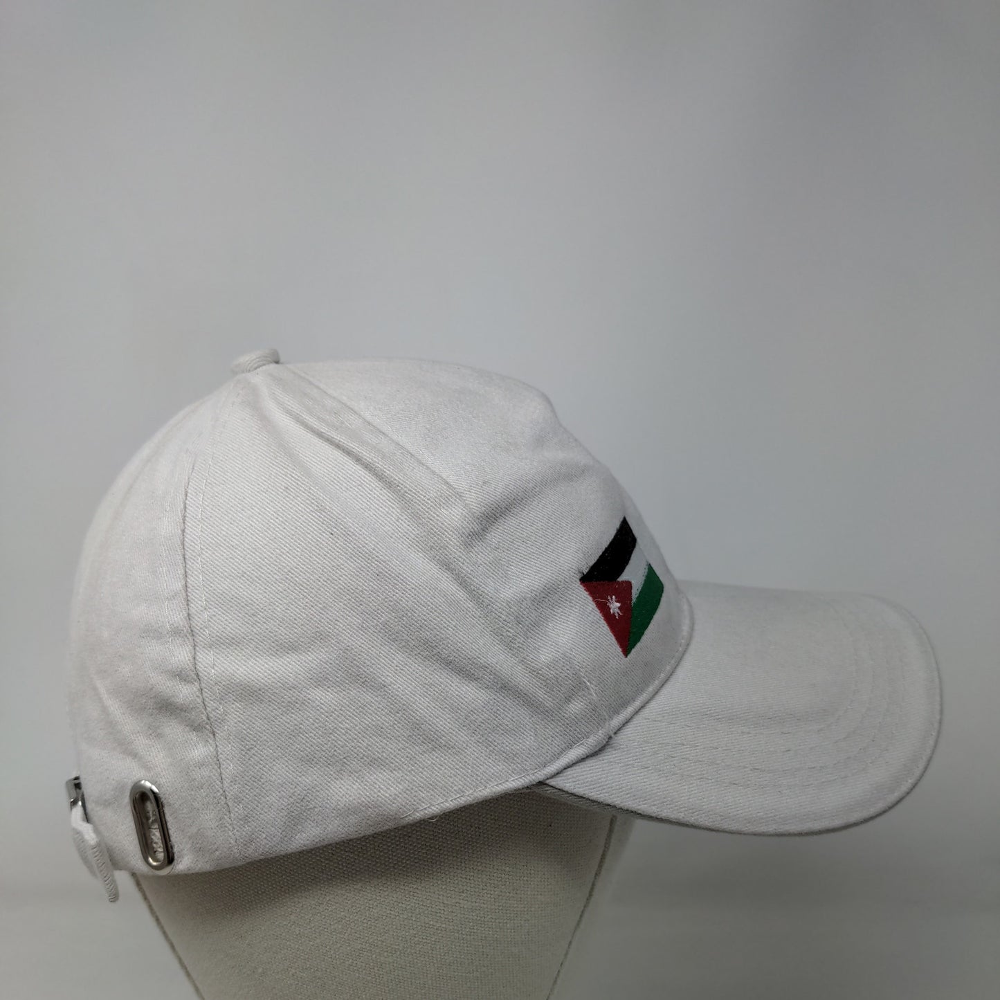 Jordan Flag Slideback Hat Cream One Size Adjustable Embroidered Patriotic Cotton