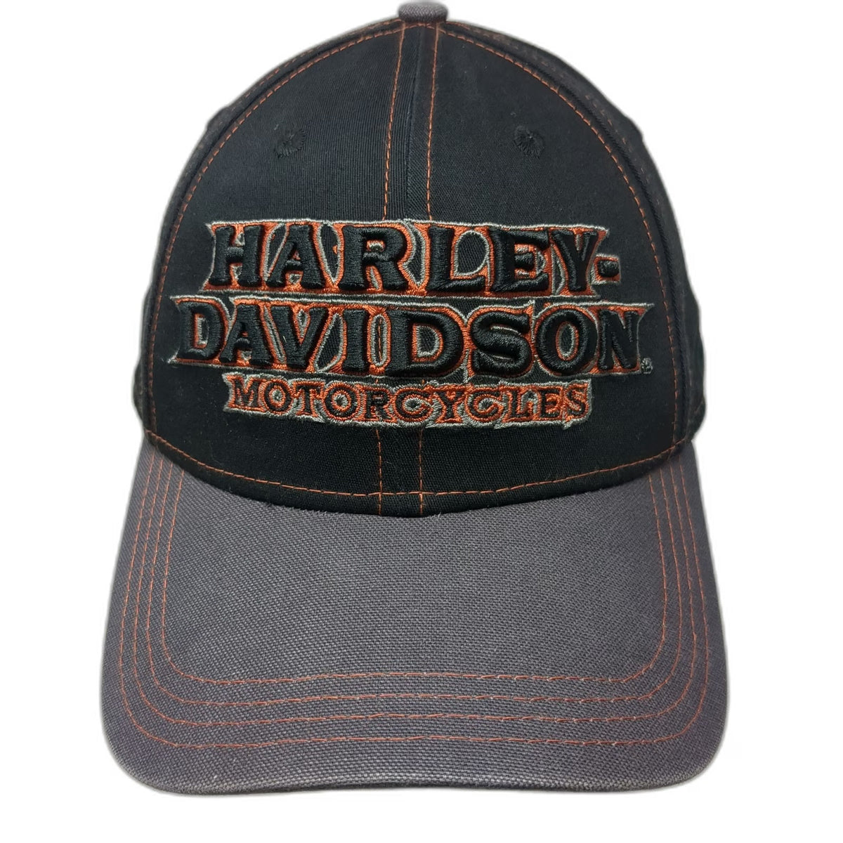 New Era Baseball Cap Black L Harley-Davidson Motorcycles Fitted Hat Stretch Fit