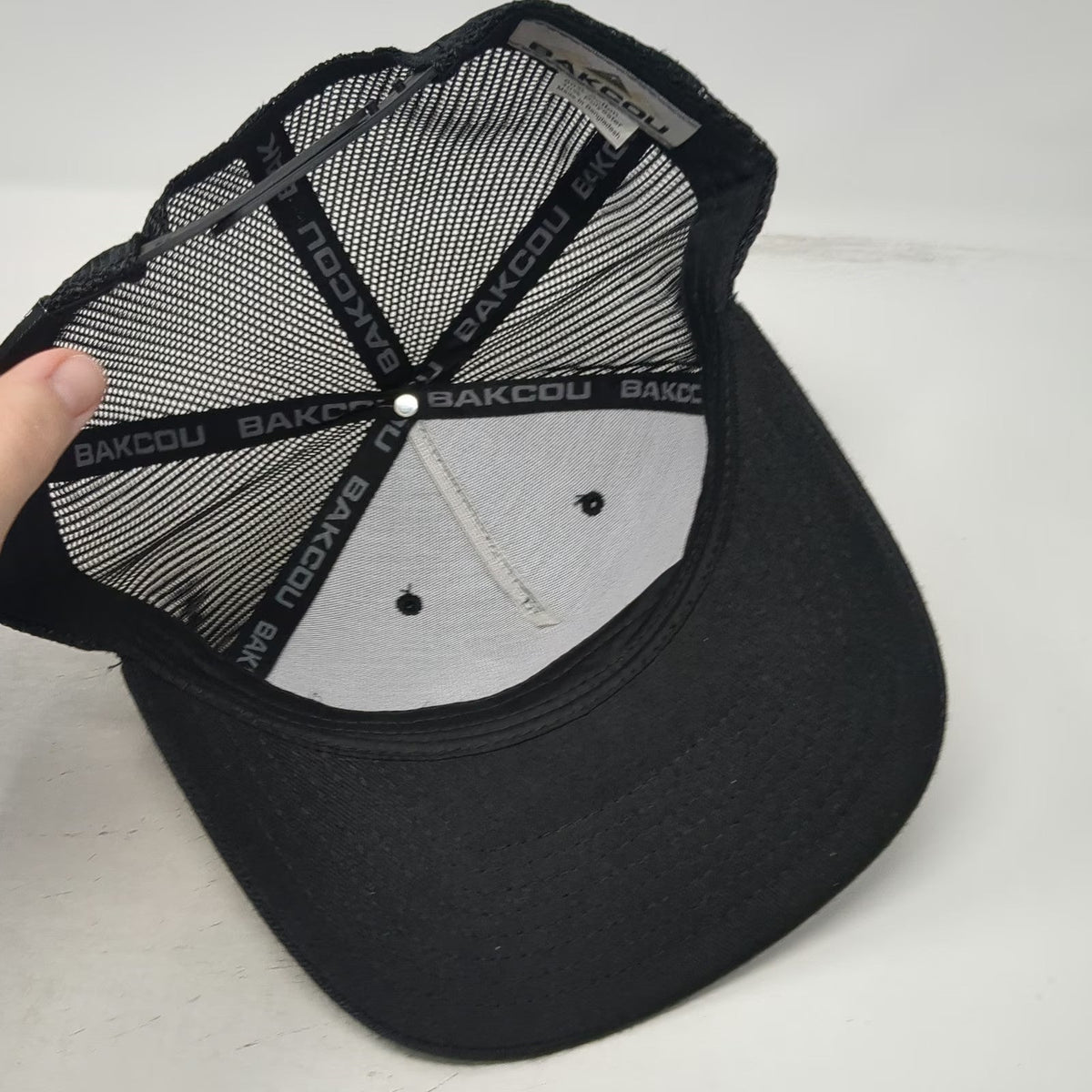 Bakcou Trucker Hat Black One Size Mesh Back Snapback Tribe Member Patch E-Bike