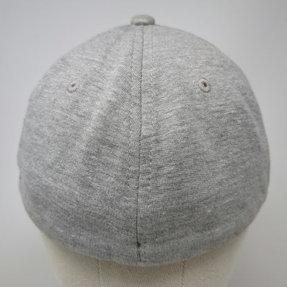 Aeropostale Baseball Cap Gray M Arched Logo Jersey Stretch Fit Embroidery hat