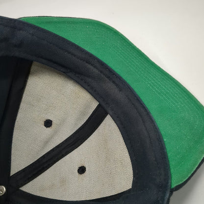 Nike Snapback Black One Size Pro Embroidered Swoosh Green Underbrim 6 Panel Hat