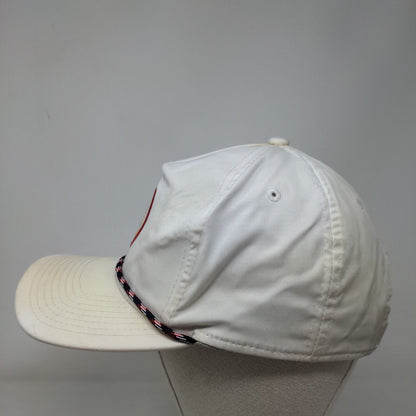 Seahorse Snapback Trucker Hat White OSFA Adjustable Embroidered Rope Imperial