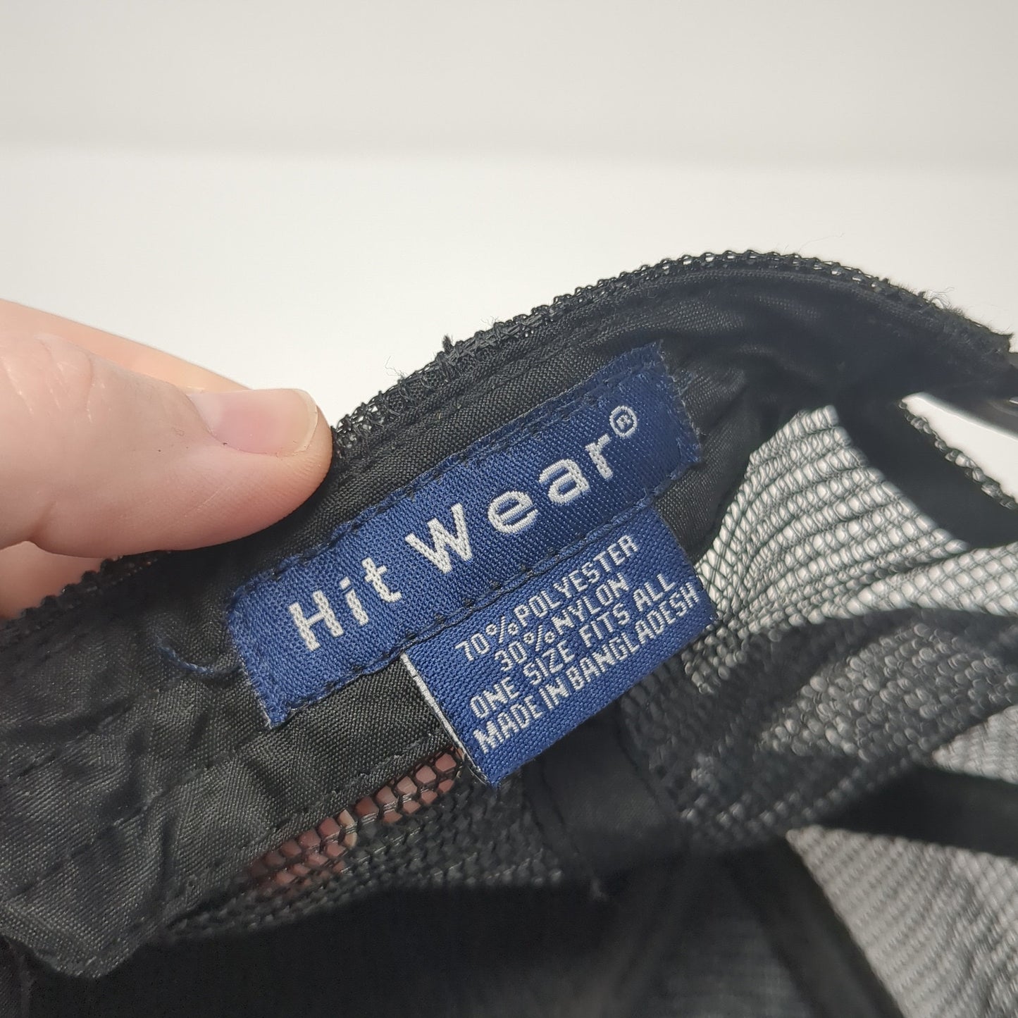 Blood Drop Logo Snapback Mesh Back Trucker Hat Black One Size Hit Wear