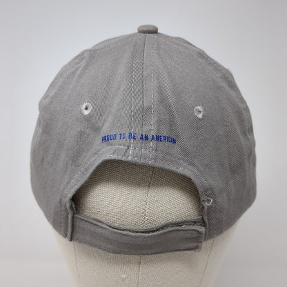 USA Strapback Hat Gray One Size Adjustable Proud To Be An American