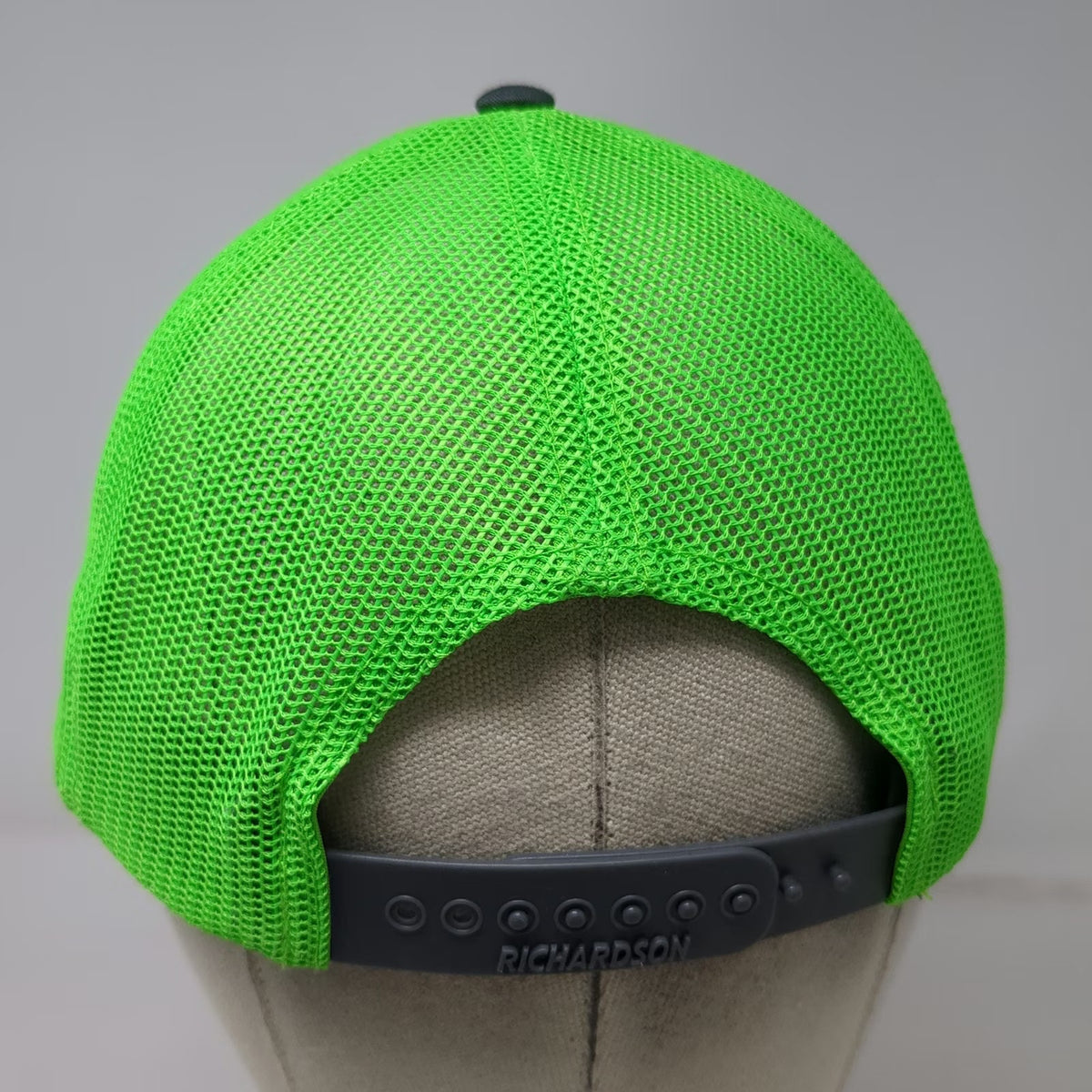 Richardson Trucker Hat Gray Green One Size Jaws Concrete Pumping Mesh Snapback