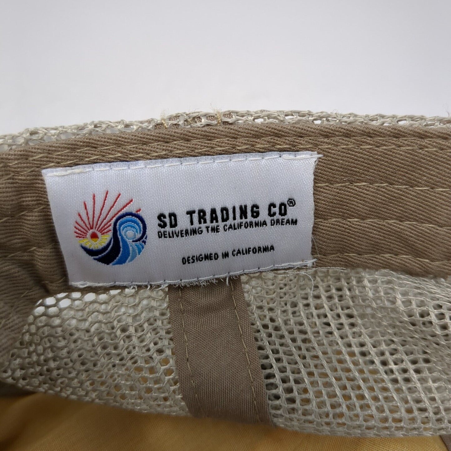 California Slideback Trucker Hat Yellow One Size Adjustable Mesh Back 6 Panel