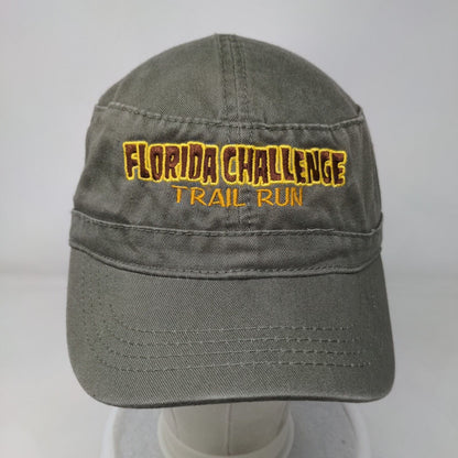 Florida Challenge Trail Run Cadet Army Cap Green OSFA Embroidered Hit Wear