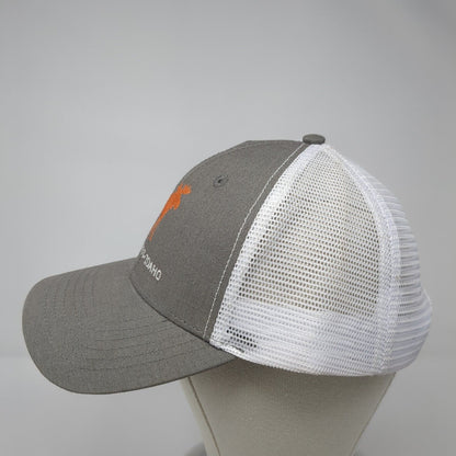 Lolo Pass Idaho Snapback Trucker Hat Gray OS Adjustable Mesh Back Wild West
