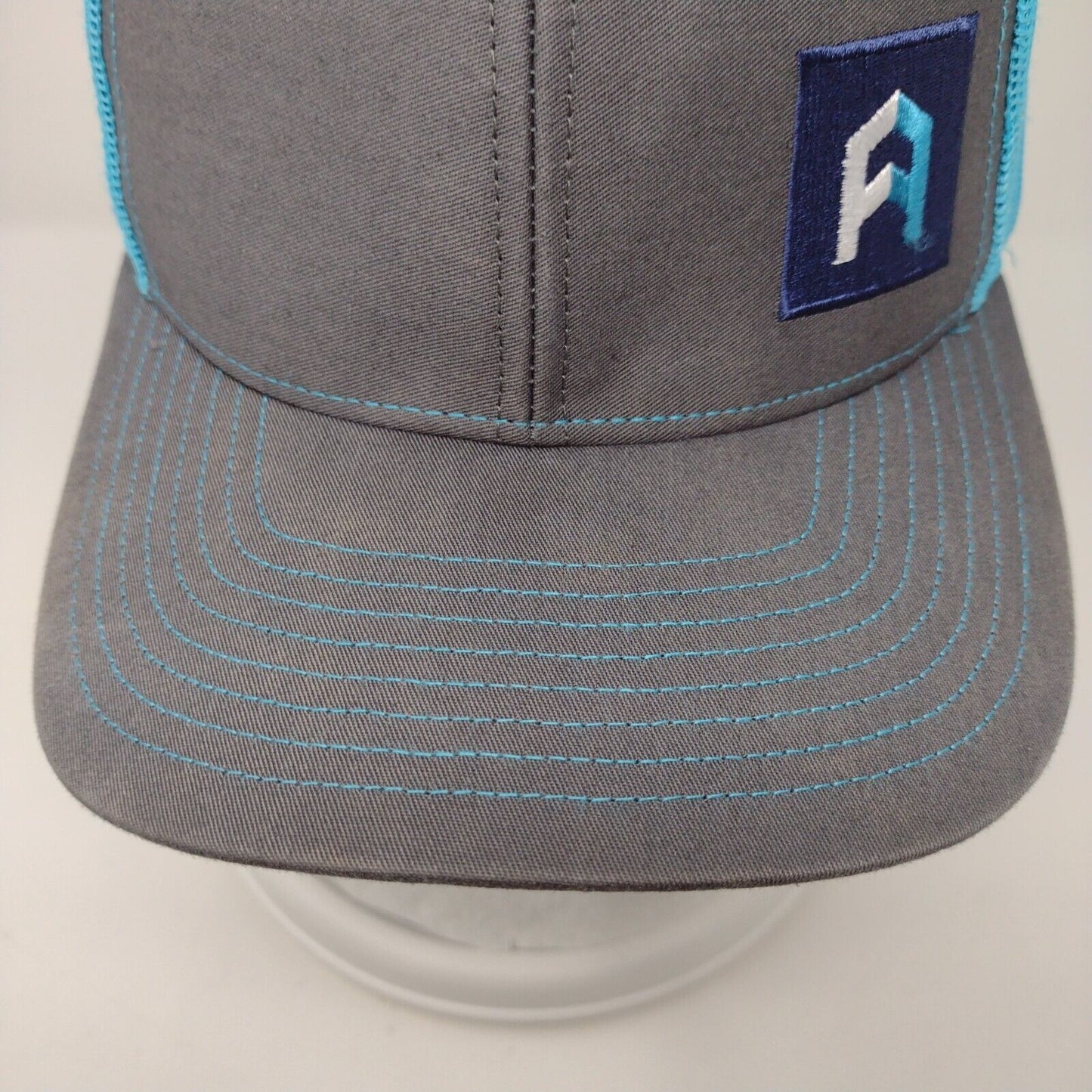 Richardson Snapback Mesh Back Trucker Hat Multi OSFA Embroidered Logo