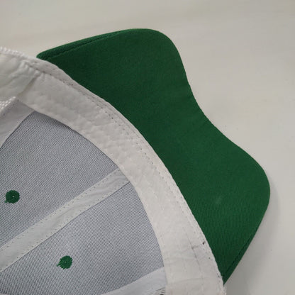 Lucky Snapback Mesh Back Trucker Hat Green One Size Colorblock 6 Panel