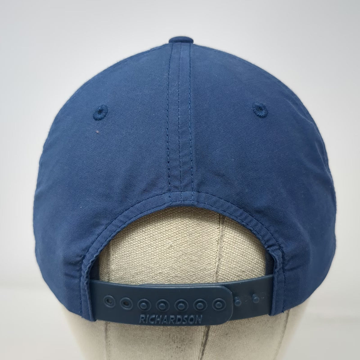 Richardson 5 Panel Hat Blue One Size Rope Snapback Embroidered Logo Cotton