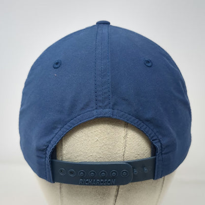 Richardson 5 Panel Hat Blue One Size Rope Snapback Embroidered Logo Cotton