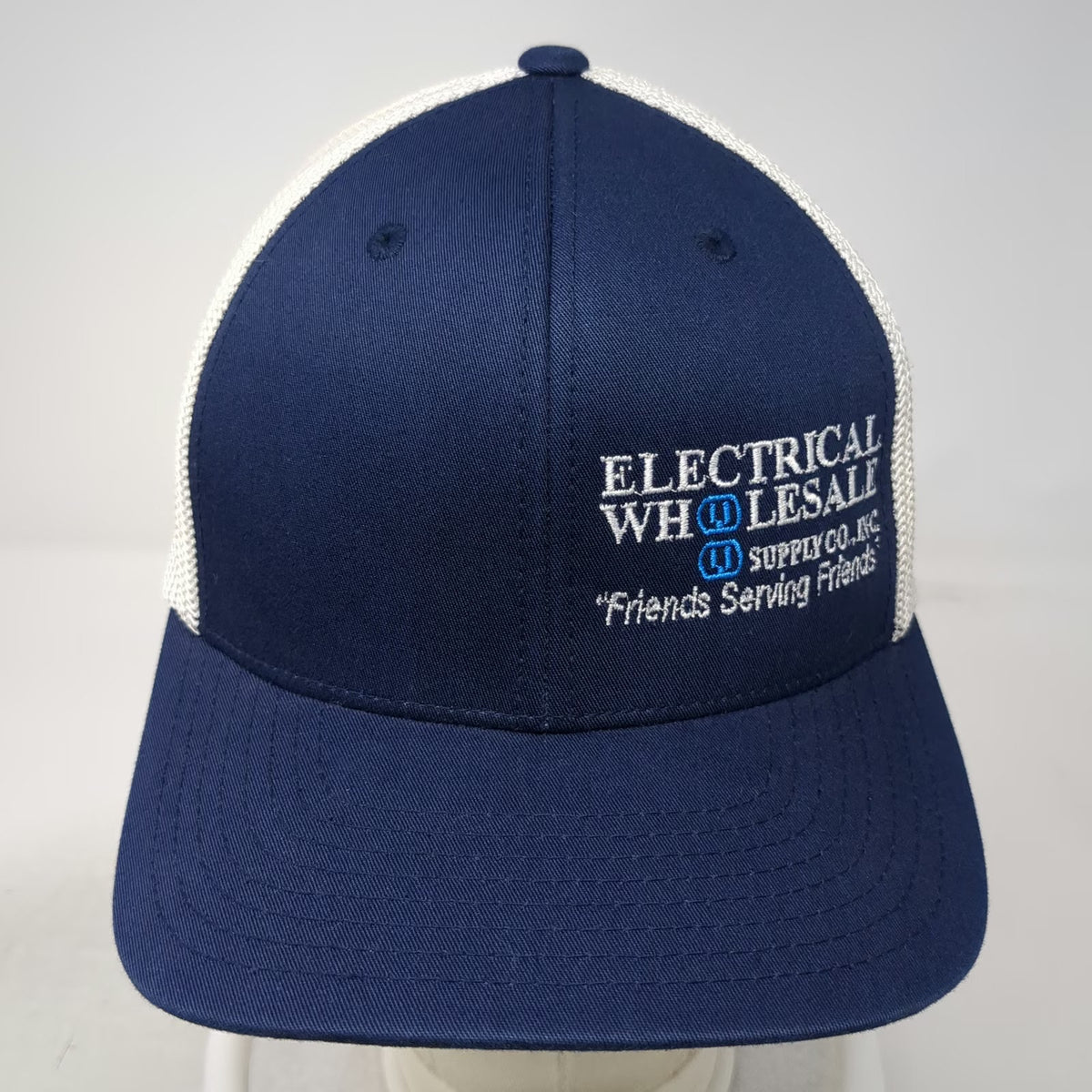 Port Authority Baseball Cap Blue XL Hat Mesh Back Electrical Wholesale Supply