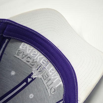Sacramento Kings NBA adidas Hat Purple One Size Strapback Contrast Stitching