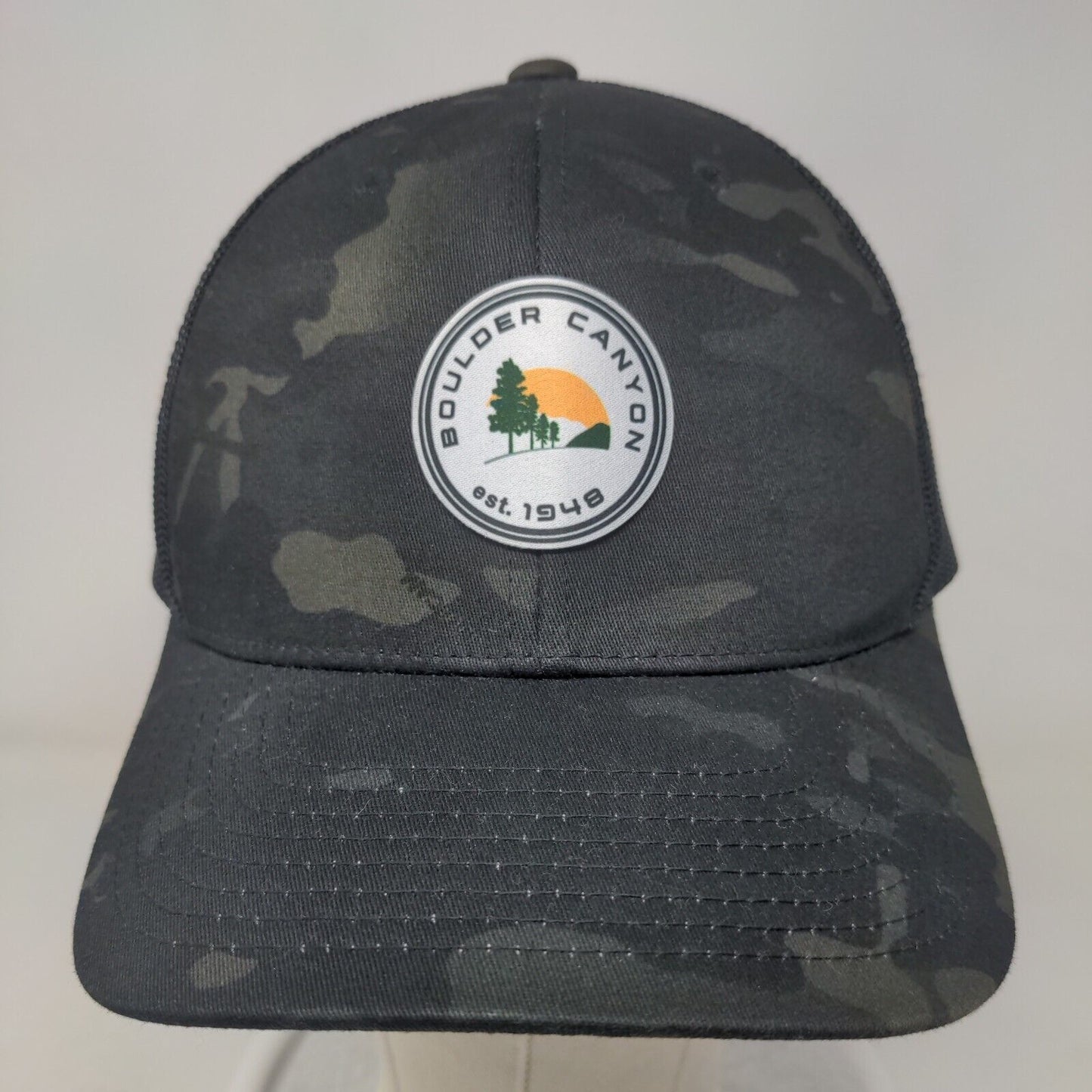 Boulder Canyon Snapback Mesh Back Trucker Hat Camo One Size Levelwear