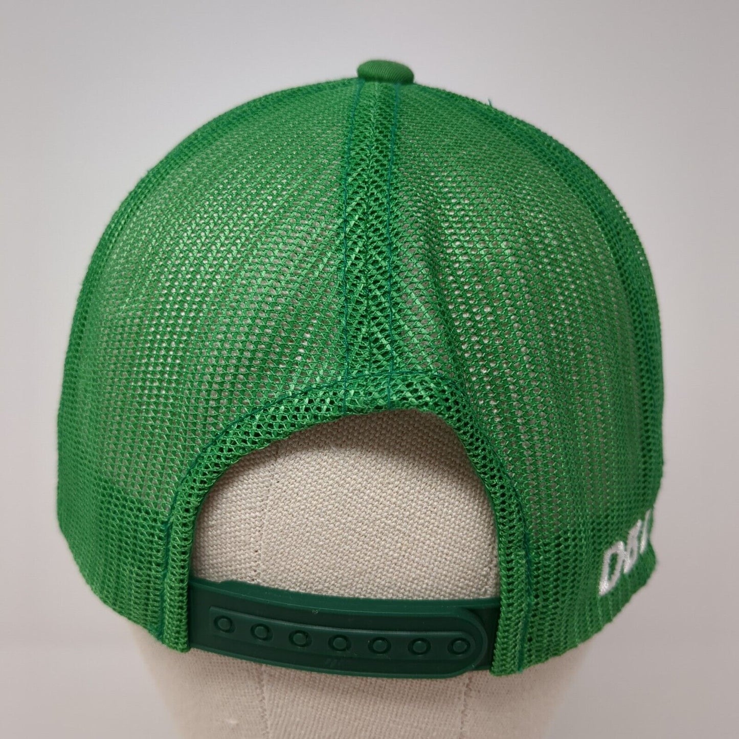 Dbl Mtn Snapback Trucker Hat Green One Size Adjustable Mesh Back Classic Yupoong