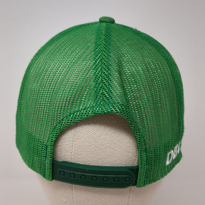 Dbl Mtn Snapback Trucker Hat Green One Size Adjustable Mesh Back Classic Yupoong