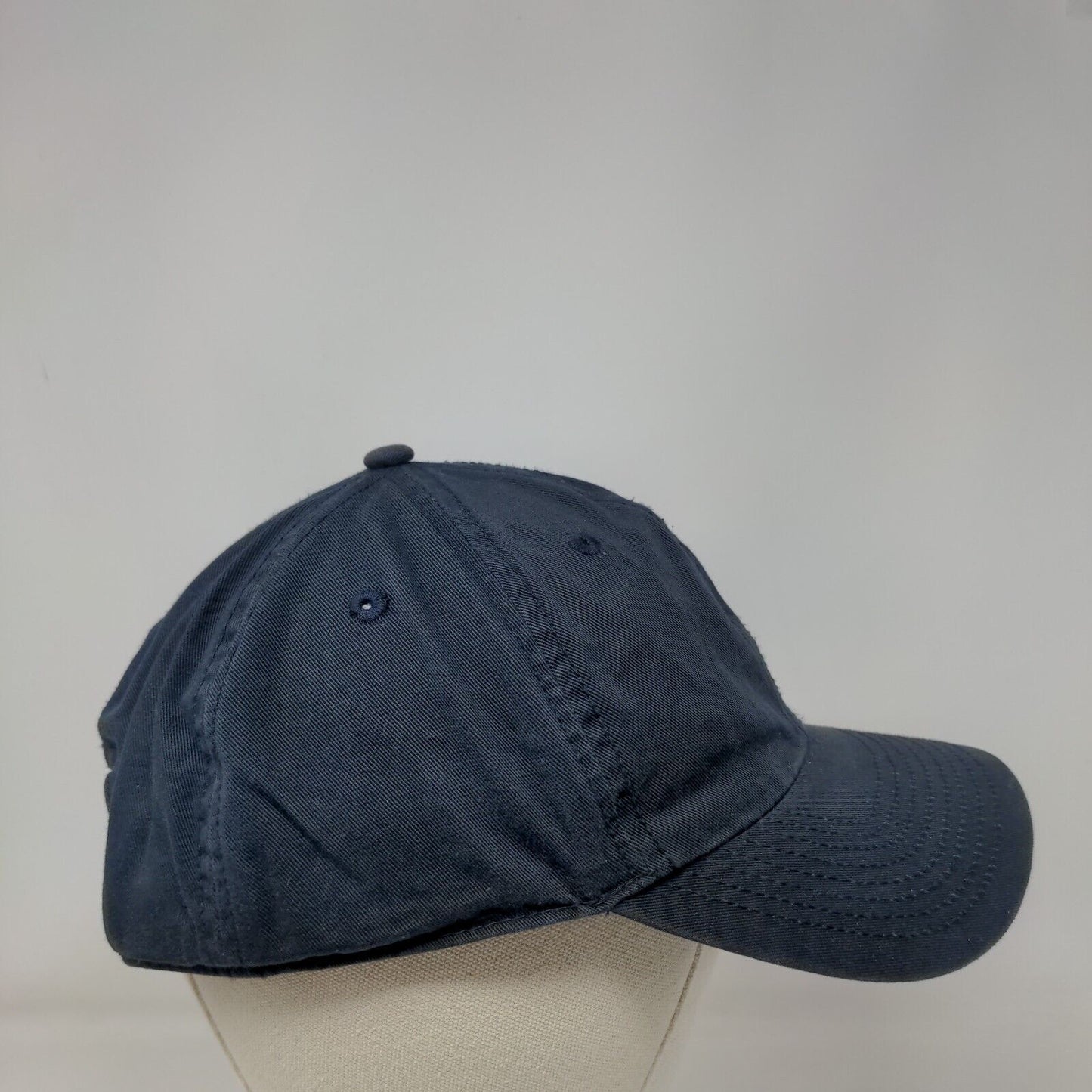 21 Inc. Slideback Hat Blue OSFA Adjustable Solid Vent Holes 6 Panel