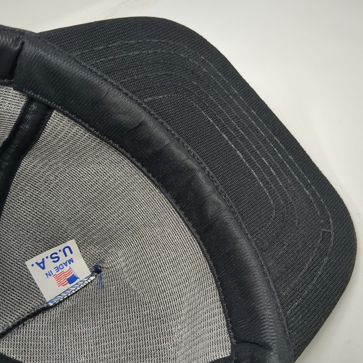 Gus Paulos Chevrolet Geo Black OS Trucker Snapback Hat Made USA Car Vintage