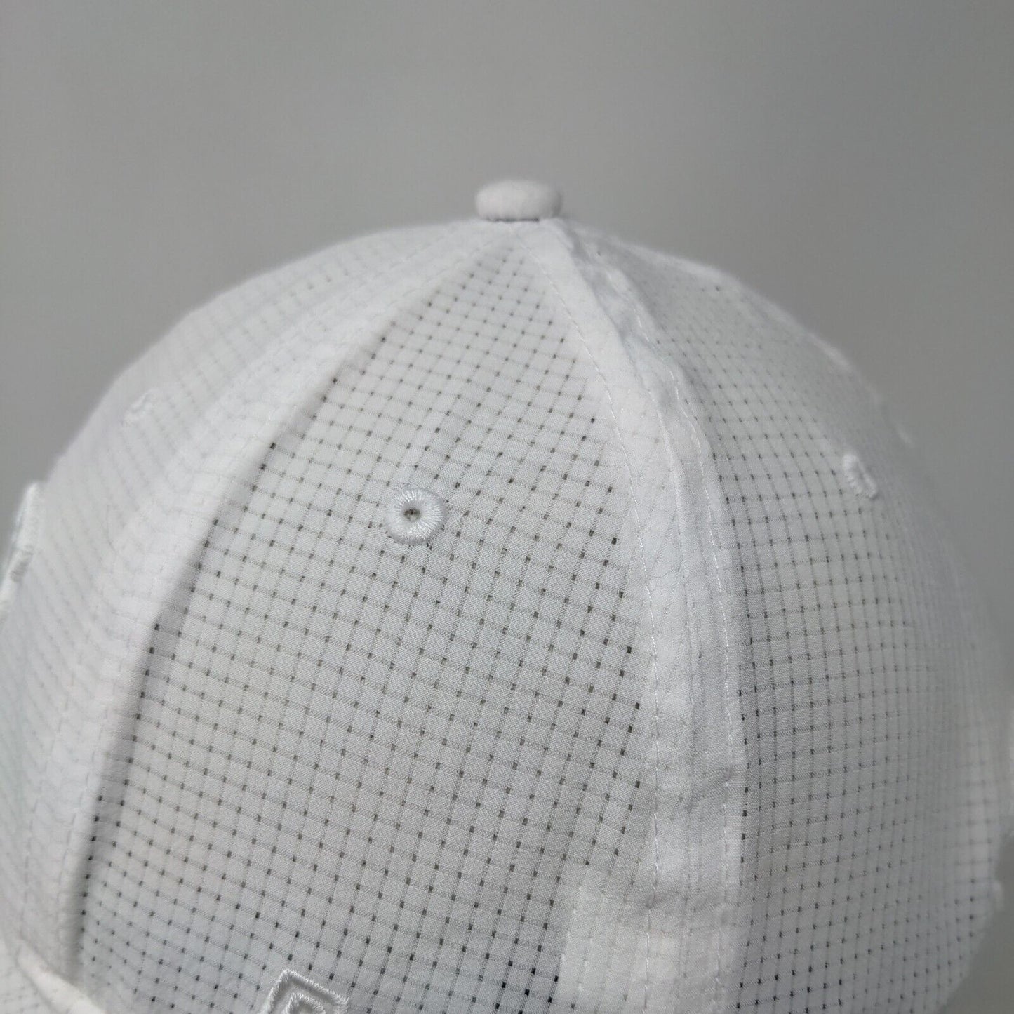 ONE Donecall Strapback Hat White One Size Adjustable Embroidered Dome Hats