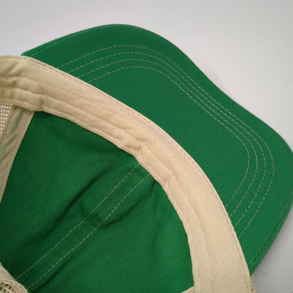 Guinness Trucker Hat Green One Size Mesh Snapback Harp Logo Embroidered Beer