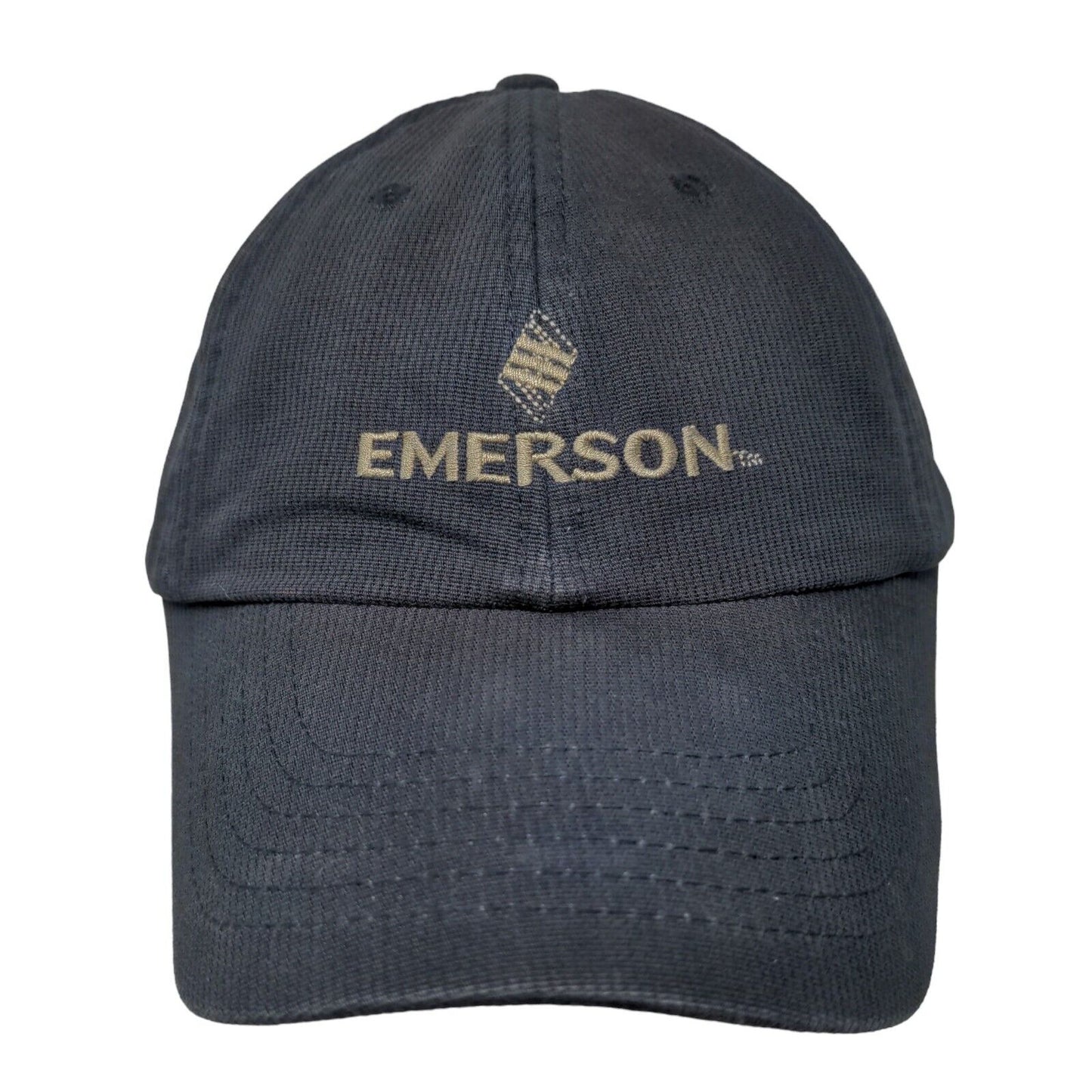 K-Products Emerson Men's Slideback Hat Blue Adjustable Embroidered Logo Cotton