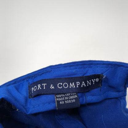 Camp Mmanagish Est. 1932 Strapback Hat Blue One Size Adjustable Port & Company