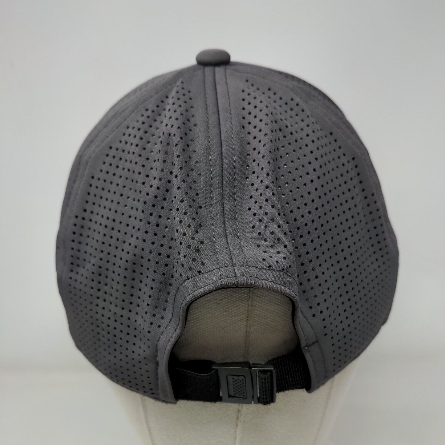 Unbranded Strapback Hat Gray One Size Adjustable Laser Cut Solid