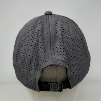 Unbranded Strapback Hat Gray One Size Adjustable Laser Cut Solid