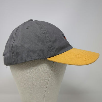 CSL Plasma Baseball Cap Gray Yellow OSFM Airplane Banner Underbill Buckle Hat