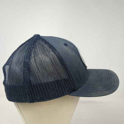 YOU KNOW Trucker Hat Blue One Size Sun Valley Ski Resort Mountain Patch Snapback