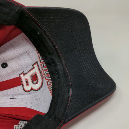 Captivating Headwear 1 Stop Men's Snapback Hat Red Ball State Cardinals Logo