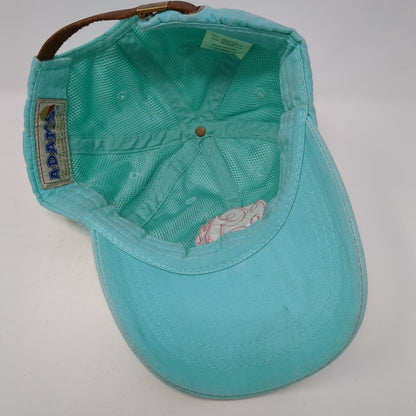 Monogram Slideback Hat Blue One Size Adjustable Embroidered 6 Panel Adams