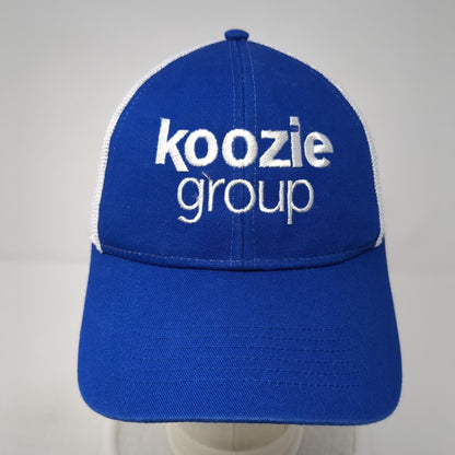 Koozie Group Snapback Trucker Hat Blue One Size Adjustable Mesh Back Cap America